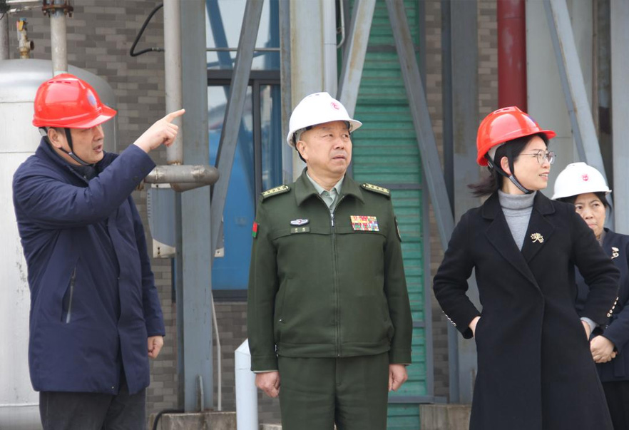 常州市委常委、常州军分区大校司令员廖鹏一行来十博体育调研公司党管武装相关工作